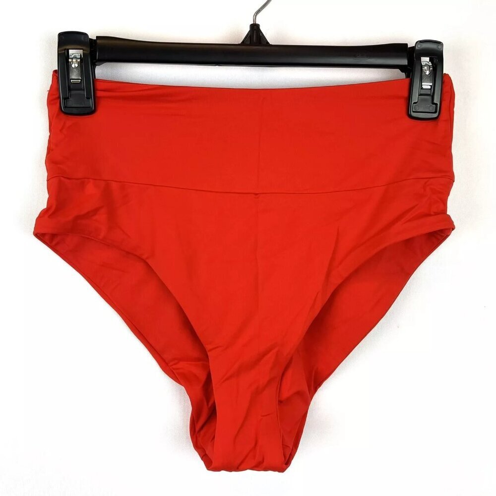 Isabella Rose Women’s Red High Rise Bikini Bottom Size M